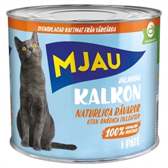 Mjau Paté För Katt Med Kalkon 635g